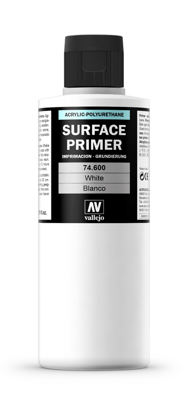 Vallejo Primer Acrylic White 200ml