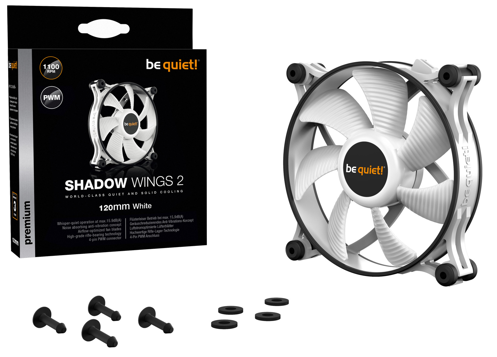 120mm be quiet! Shadow Wings 2 White image