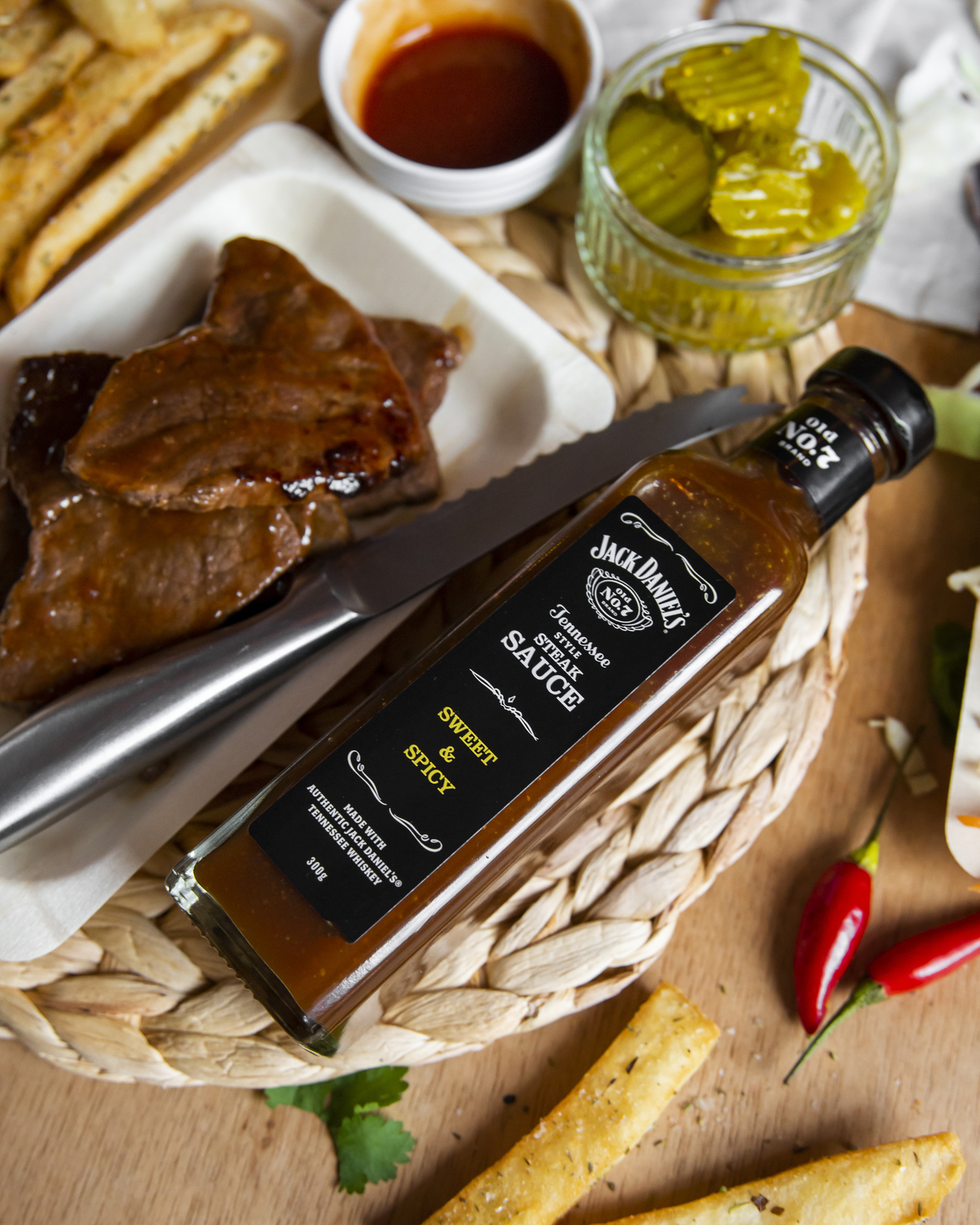 Jack Daniel's Swet & Spicy Steak Sauce 300g at Mighty Ape NZ