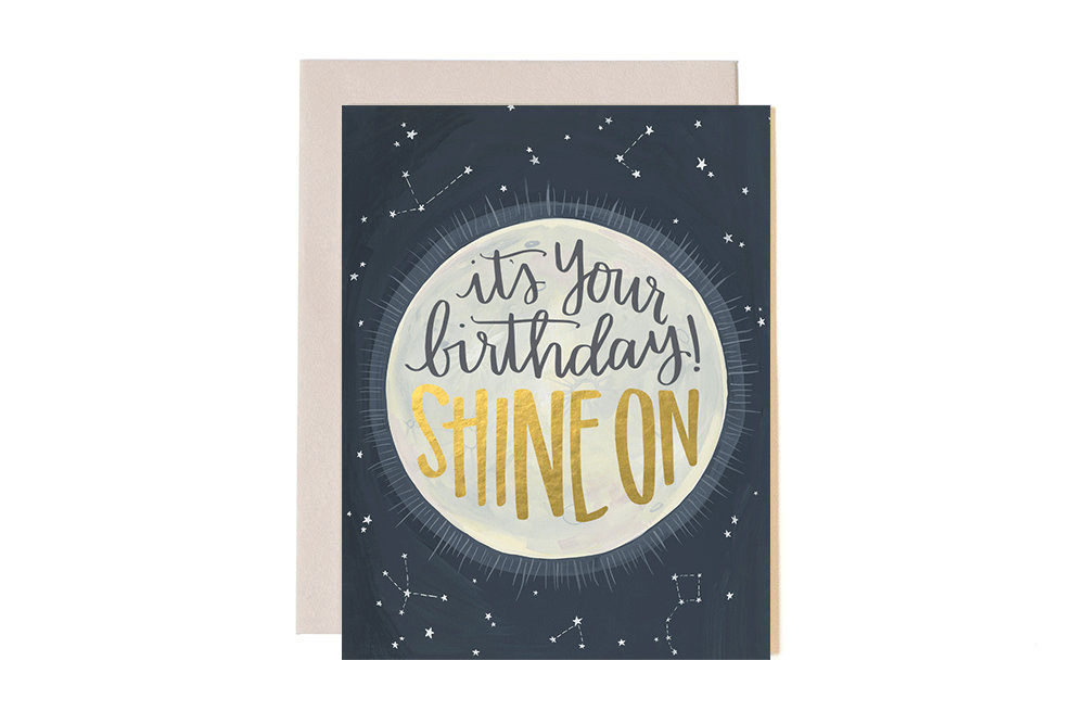 One Canoe Two: Shine On Birthday - Greeting Card image