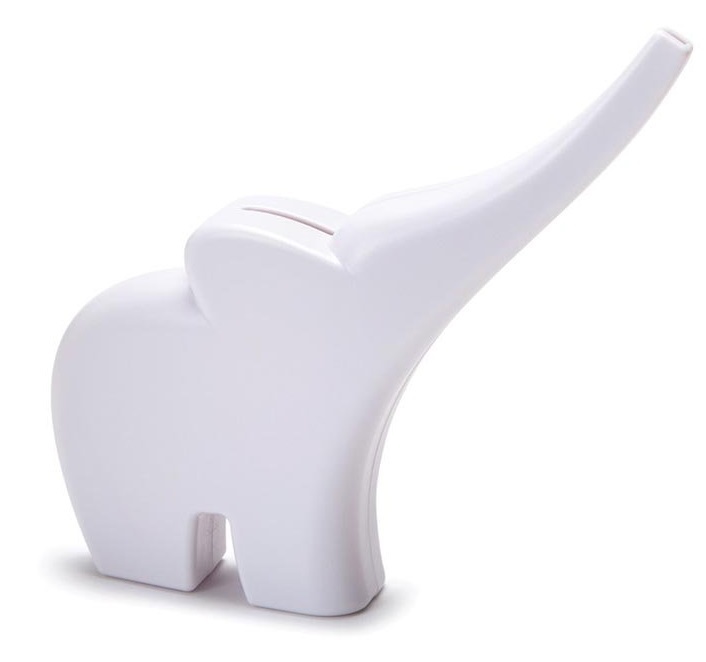 Monkey Business: Elli Rolling Coins Bank - White image