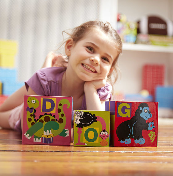 Melissa & Doug: Alphabet Nesting and Stacking Blocks image