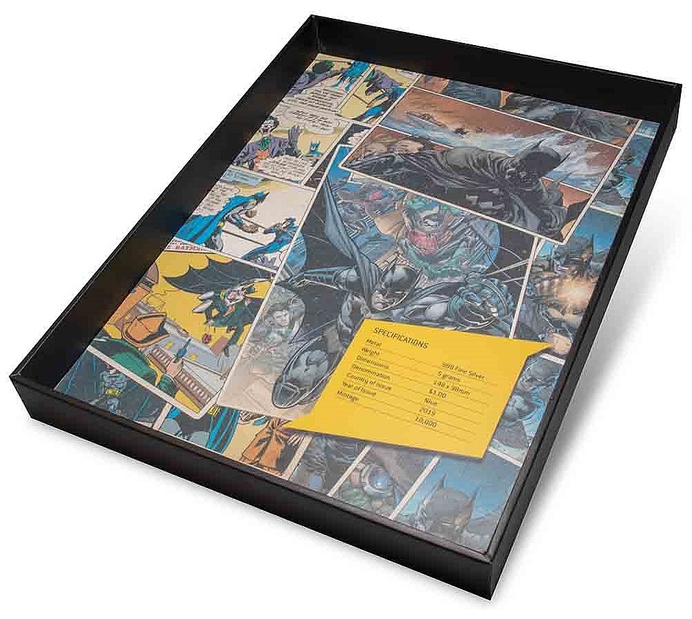 NZ Mint: Batman - Silver Coin Note - 80th Anniversary (5g Silver) image