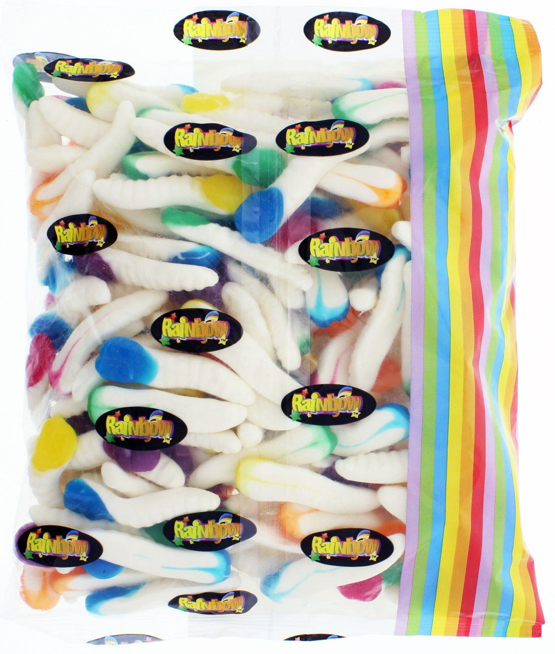 Huhu Grubs Lollies 1kg - Rainbow Confectionery image