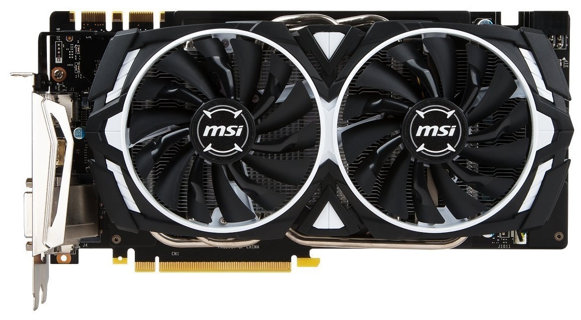 MSI GeForce GTX 1070 Armor OC 8GB OC Graphics Card