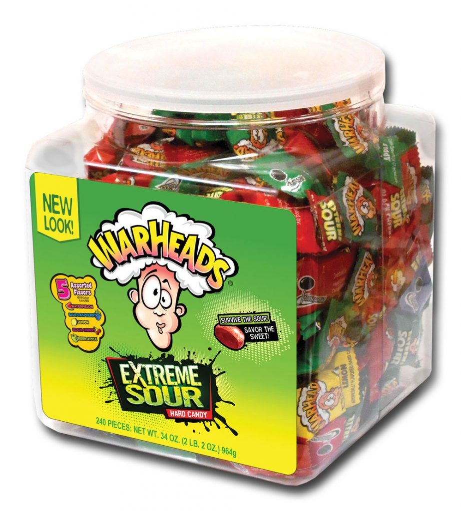 Warheads Extreme Sour Hard Candy Tub 964g