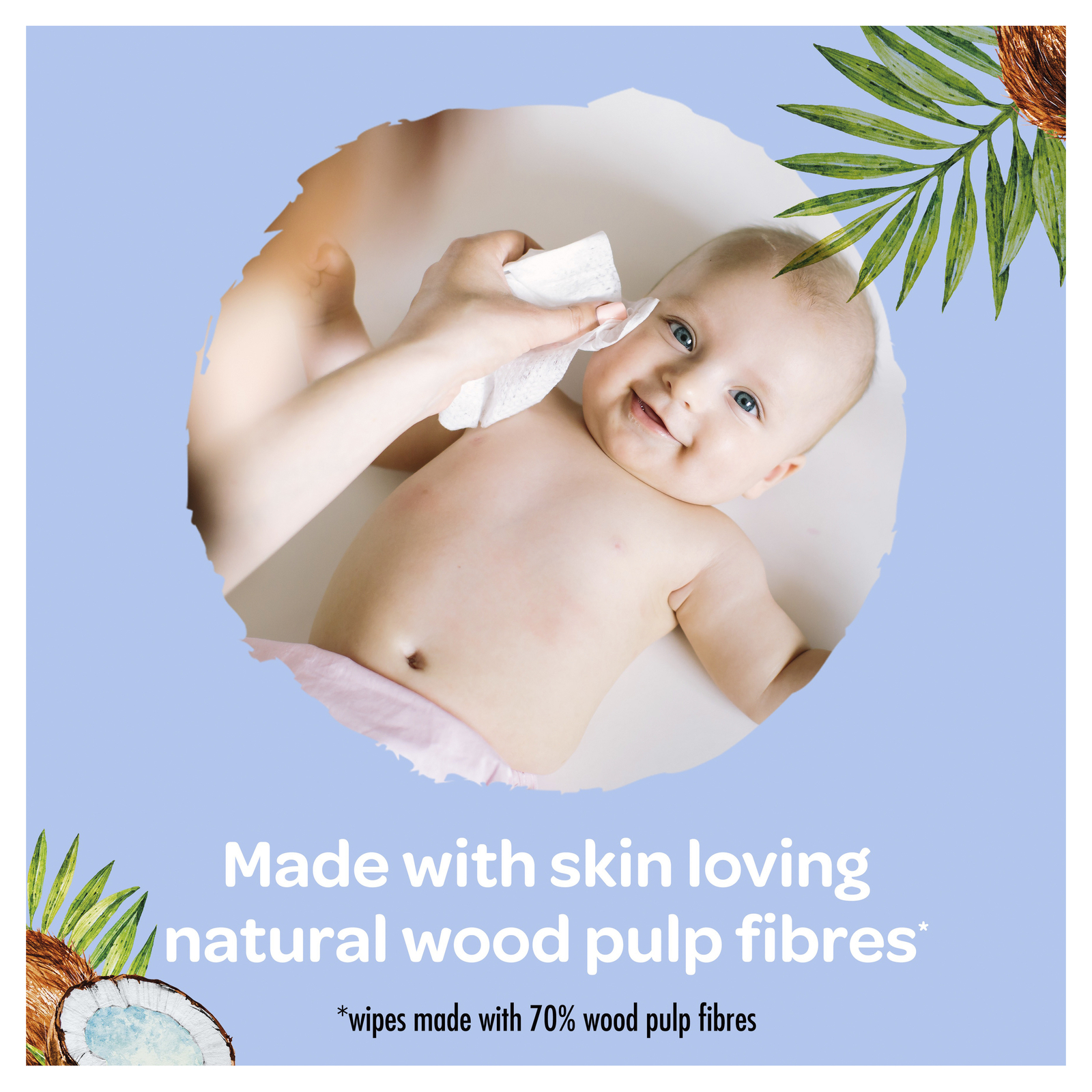 Huggies Baby Wipes Value Box - Coconut (4 Pks - 320 Wipes) image