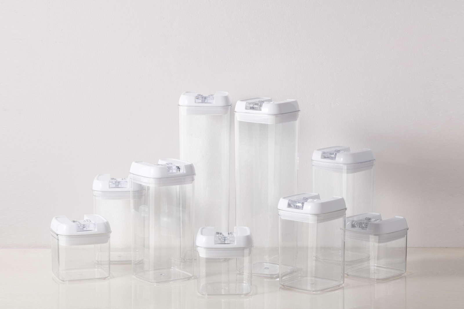 Ovela Flip Top Pantry Storage Container Set (9 Piece) at Mighty Ape NZ