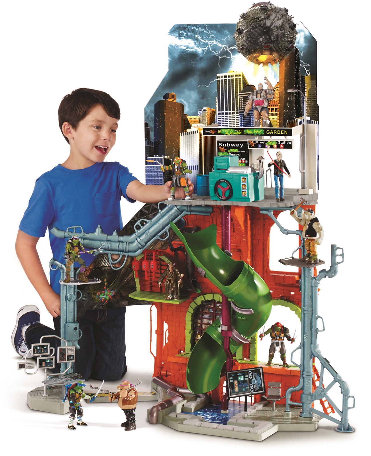 Buy TMNT: City Sewer Lair Playset at Mighty Ape NZ