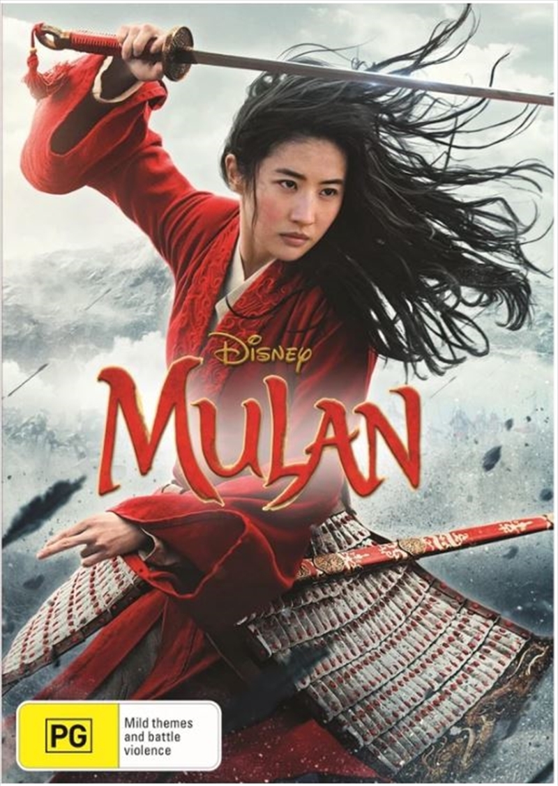 Mulan (2020) on DVD image
