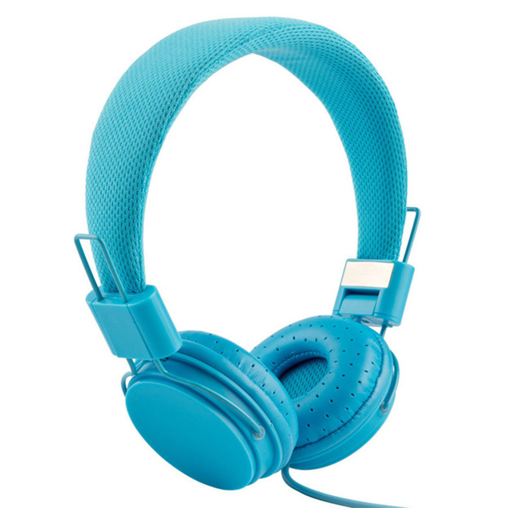 Music On-Ear Earphones with Microphone - Blue image