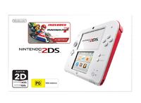 Nintendo 2DS with Mario Kart 7 (White/Red) for Nintendo 3DS