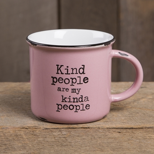Natural Life: Camp Mug - Kind People Pink image