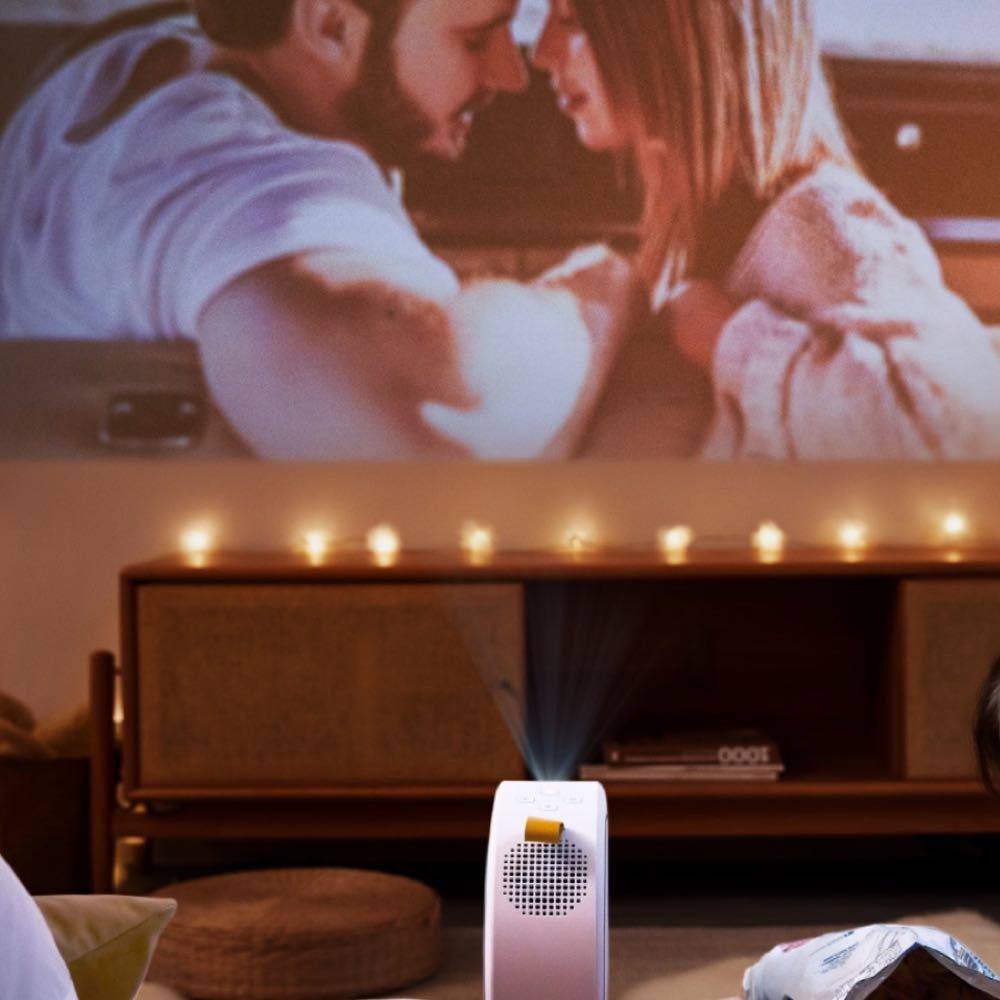 BenQ GV30 Portable Mini Projector with Extra Bass Bluetooth Speaker