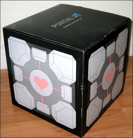 Portal Companion Cube Cookie Jar image