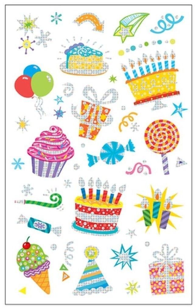 Glitter & Foil Stickers - Birthday Fun image