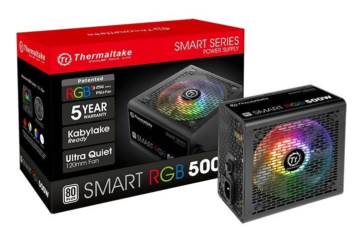 500W Thermaltake Smart RGB 80 PLUS Standard Non-Modular PSU