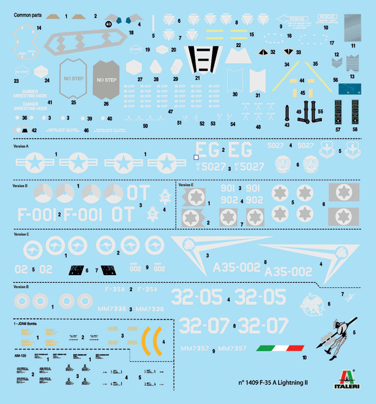 Italeri 1/72 F-35A Lightning II - Scale Model Kit image