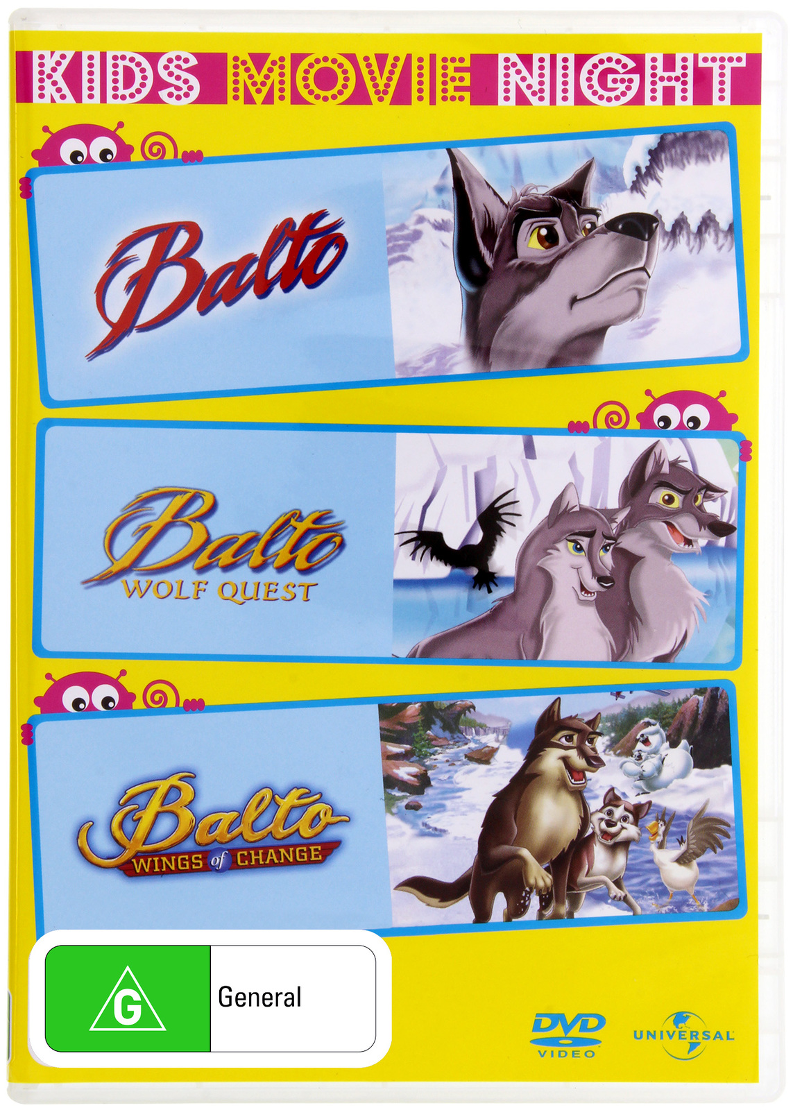 Balto - Kids 3 DVD Pack (3 Disc Set) on DVD image