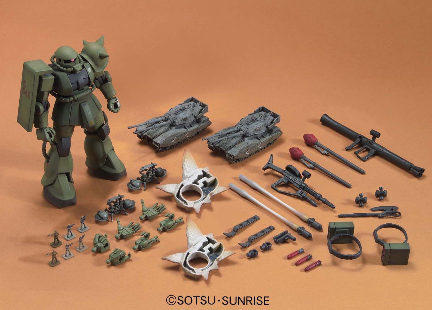 HGUC 1/144 MS-06 Zaku The Ground War Set - Model Kit image