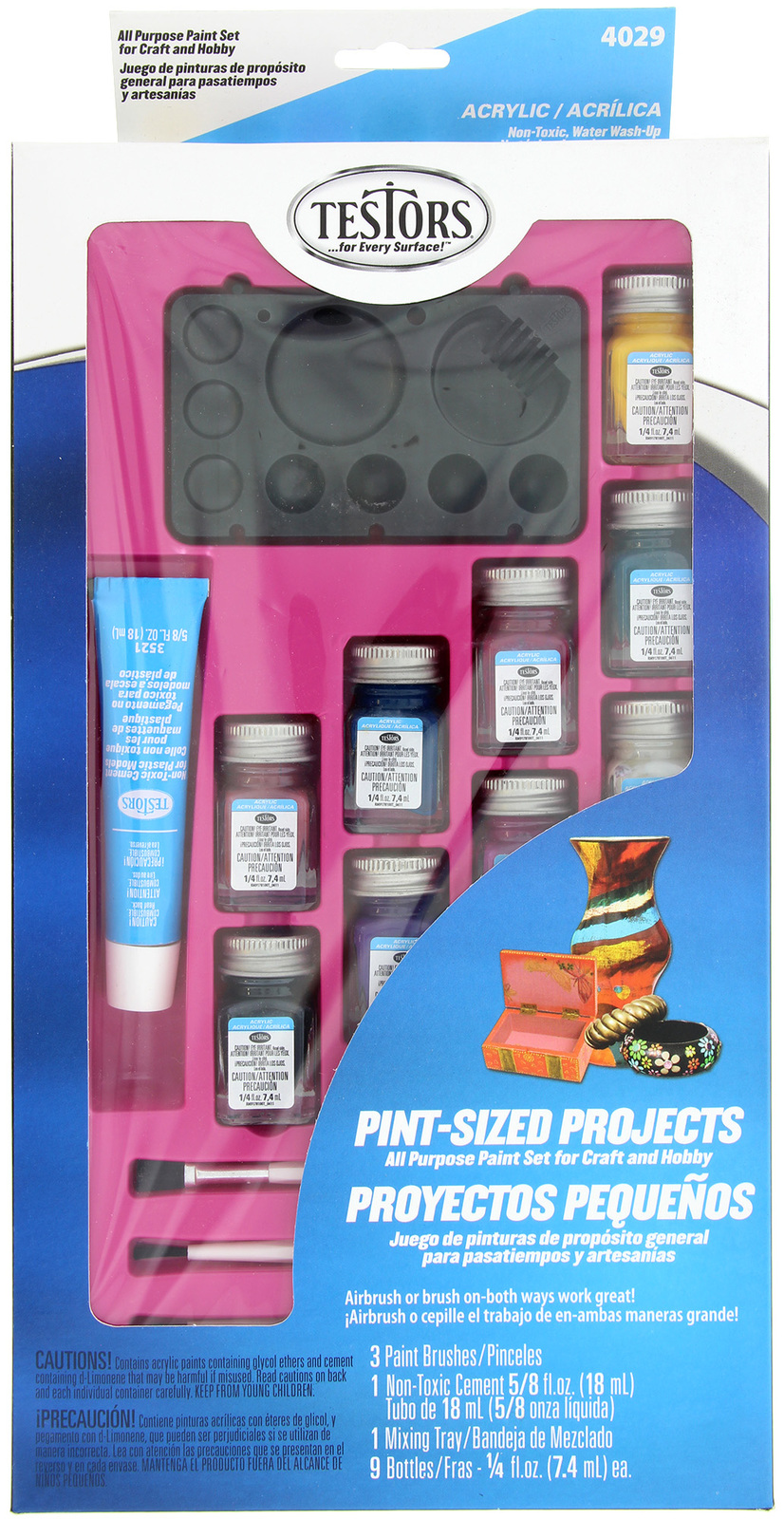 Testors Pint Size Projects Acrylic Paint Set (4029) at Mighty Ape NZ