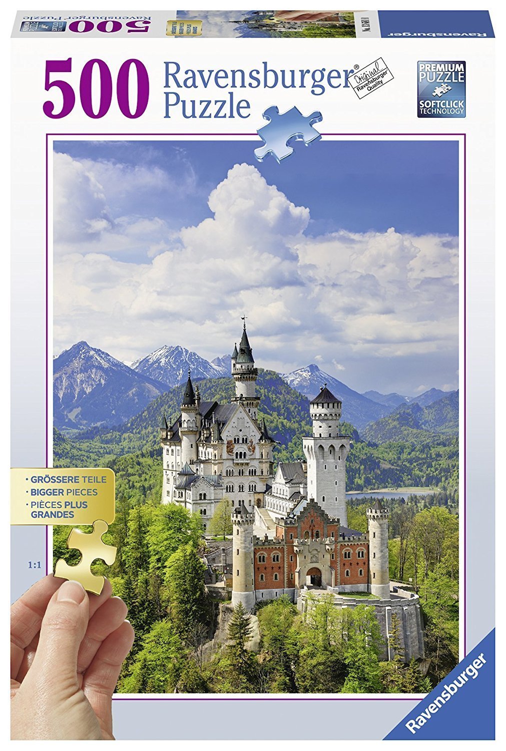 Ravensburger Neuschwanstein Castle 500pc Puzzle Toy at Mighty Ape NZ