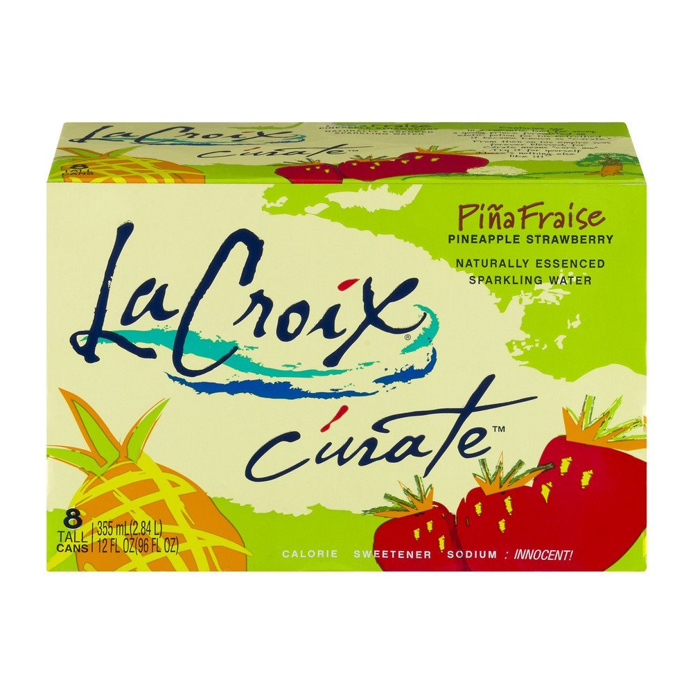 La Croix Curate Sparkling Water - Pineapple Strawberry 355ml (24 Pack) image