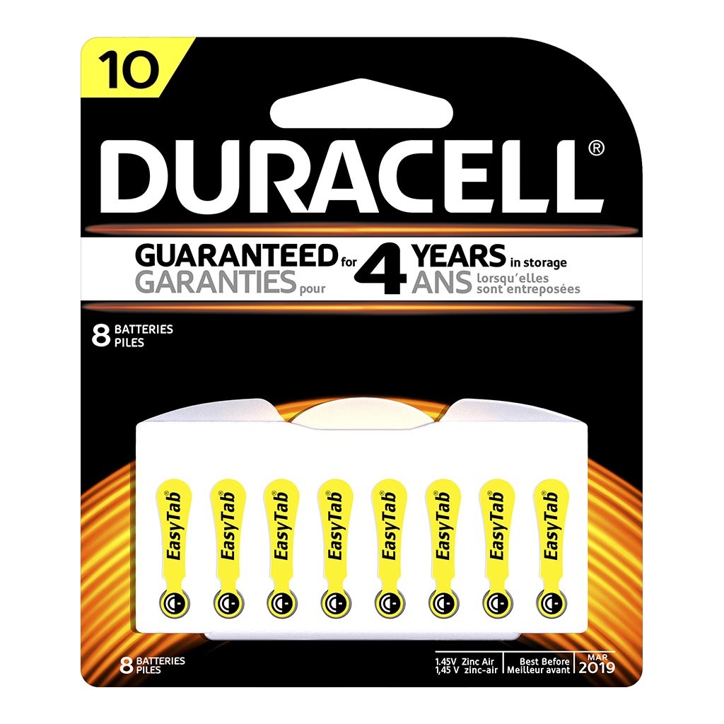 Duracell Hearing Aid 10 Battery (Pack of 8) at Mighty Ape NZ