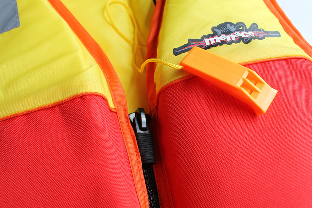 Menace Hercules Sports Life Jacket Adult | Size: Medium (Yellow/Red) image