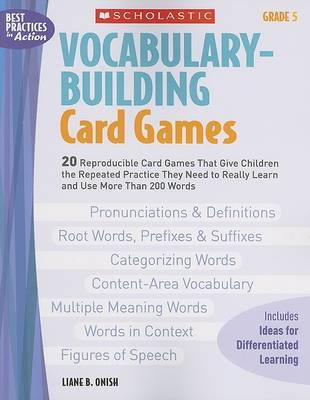 Vocabulary-Building Card Games: Grade 5 by Liane B Onish image