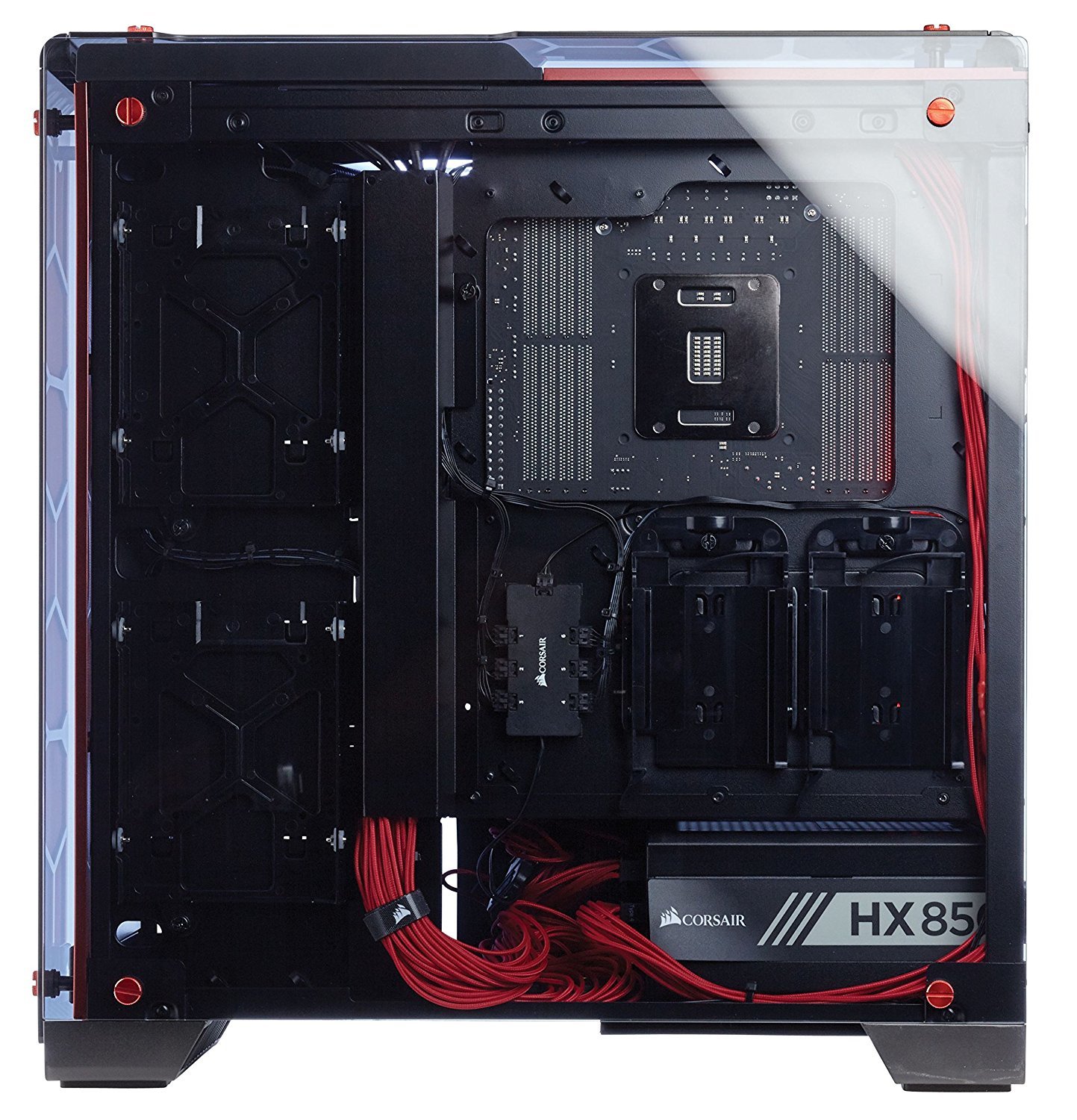CORSAIR Crystal Series 570X RGB ATX Mid Tower Case Red image