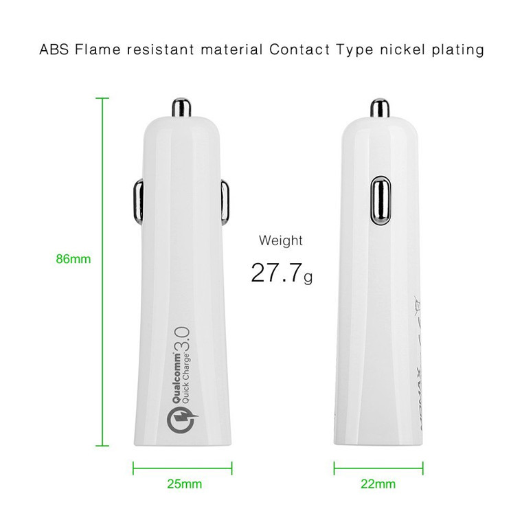 Momax 45W Fast Charging Car Charger - White image