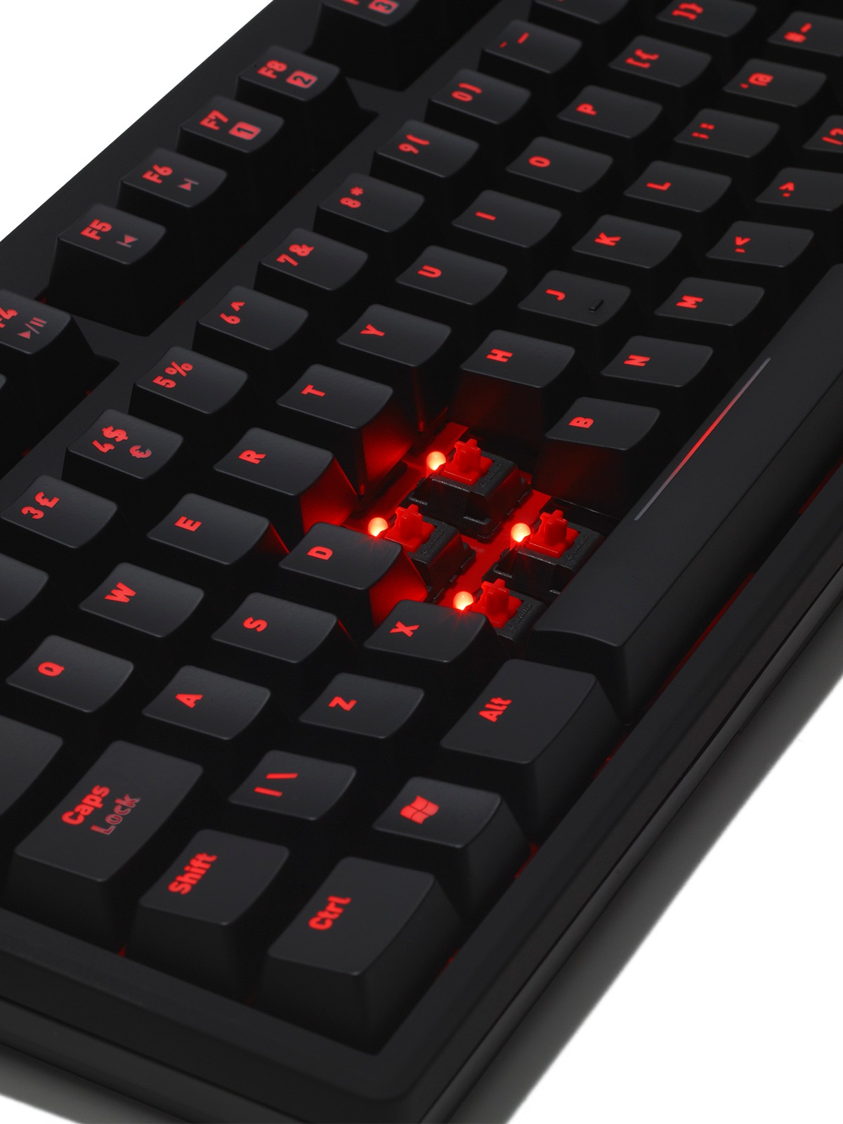 Fnatic Rush Pro Gaming Keyboard - Cherry MX Silent Red for PC Games image