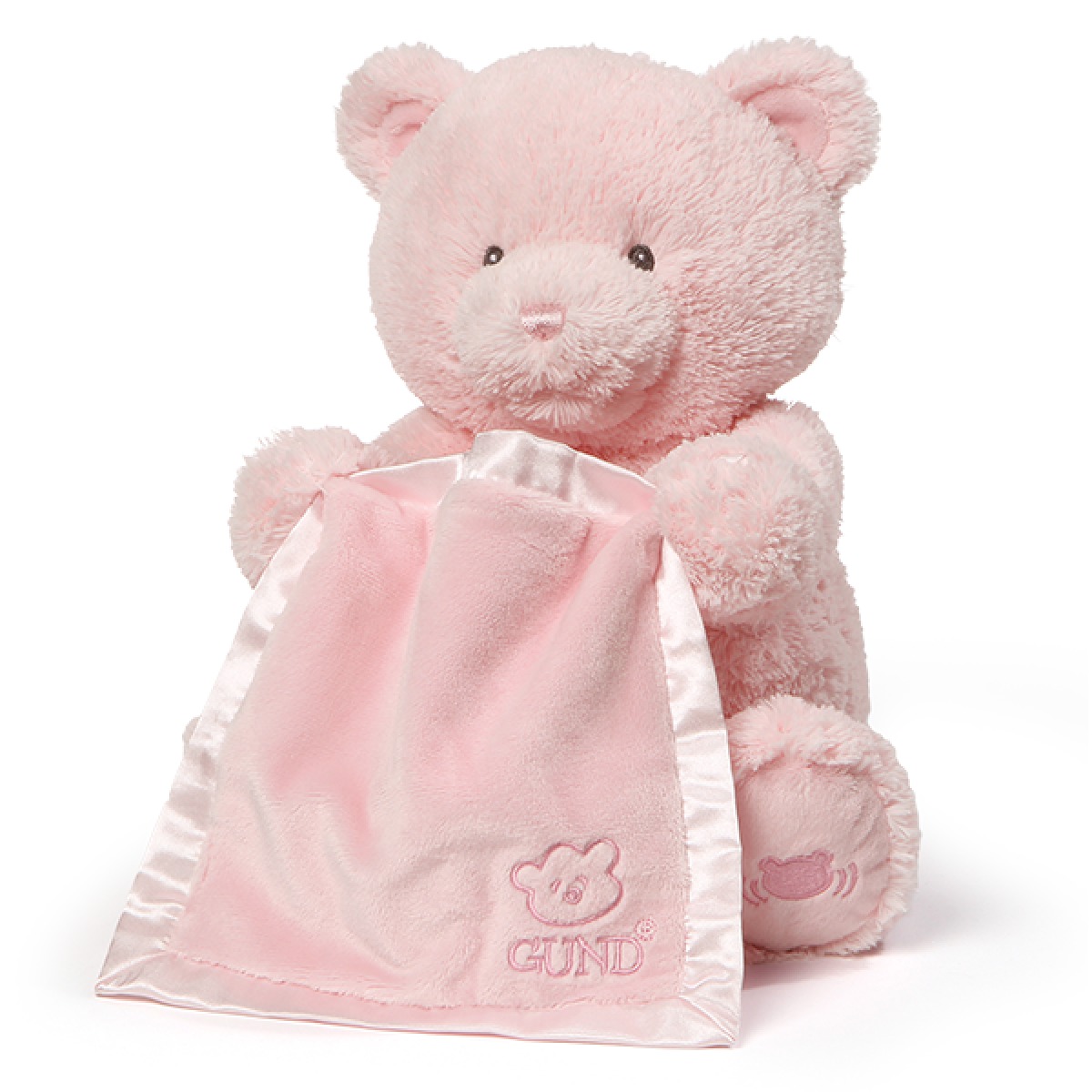 Gund: My First Teddy - Peek A Boo Plush (Pink) image