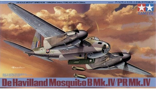 Tamiya British De Havilland Mosquito B-Mk.IV 1/48 Aircraft Model Kit