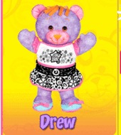 Doodle Bear Velvet Art - Drew