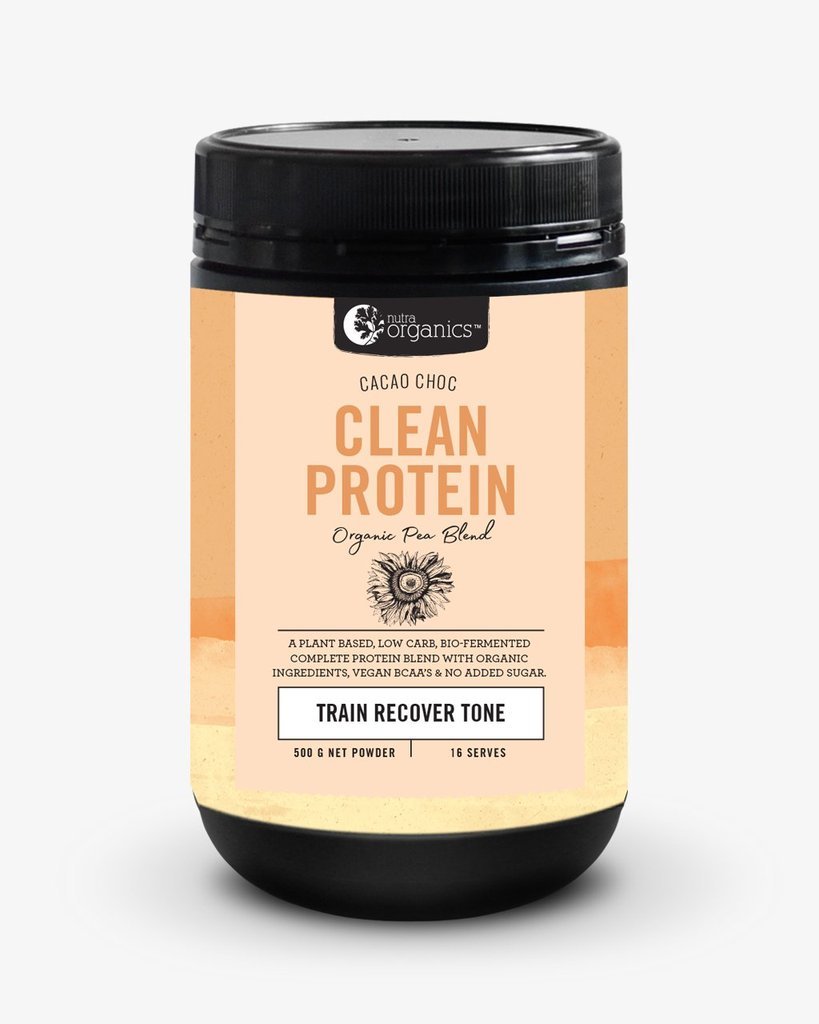 Nutra Organics Clean Protein Powder - Cacao Chocolate (500g) image