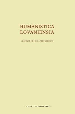 Humanistica Lovaniensia, Volume LXVI - 2017 image