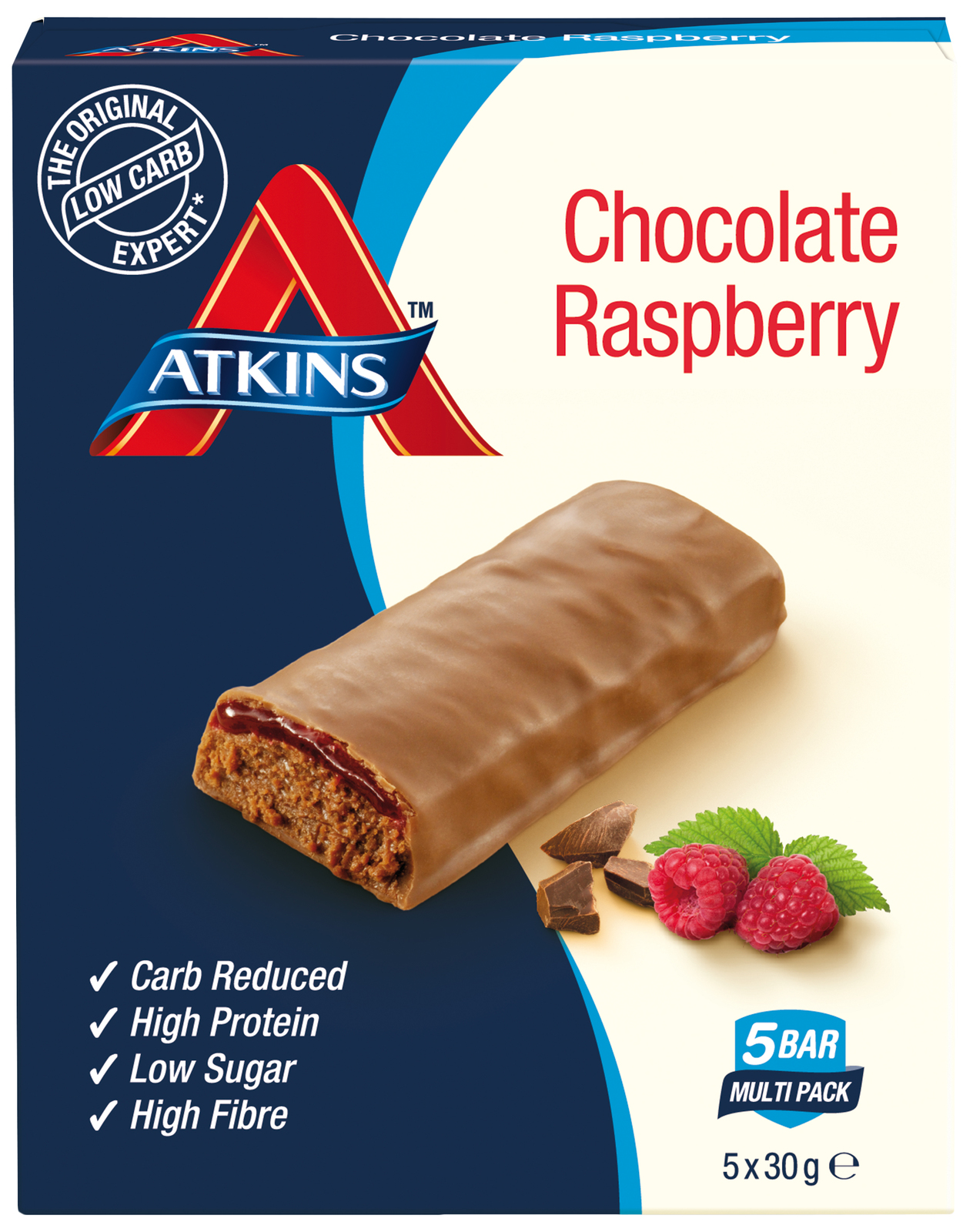 Buy Atkins Low Carb Bars Chocolate Raspberry at Mighty Ape NZ