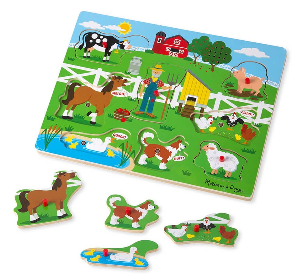 Melissa & Doug: Old MacDonald's Farm - Sound Puzzle image