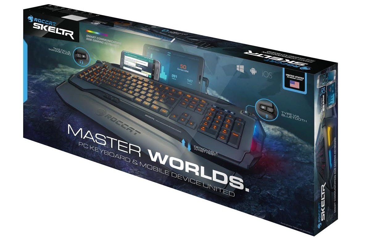 ROCCAT Skeltr Smart Communication RGB Gaming Keyboard for PC Games image
