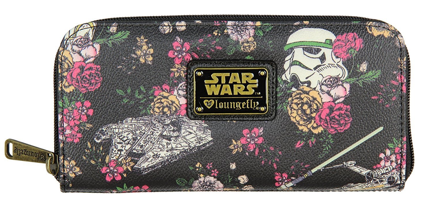 Loungefly Star Wars Stormtrooper Floral Zip Around Wallet