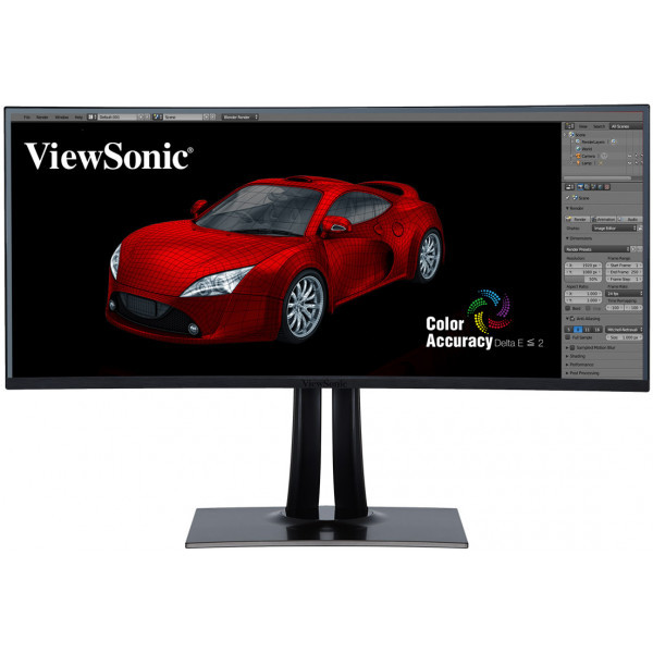 ViewSonic VP3881 38" WQHD+ Curved Frameless Monitor image