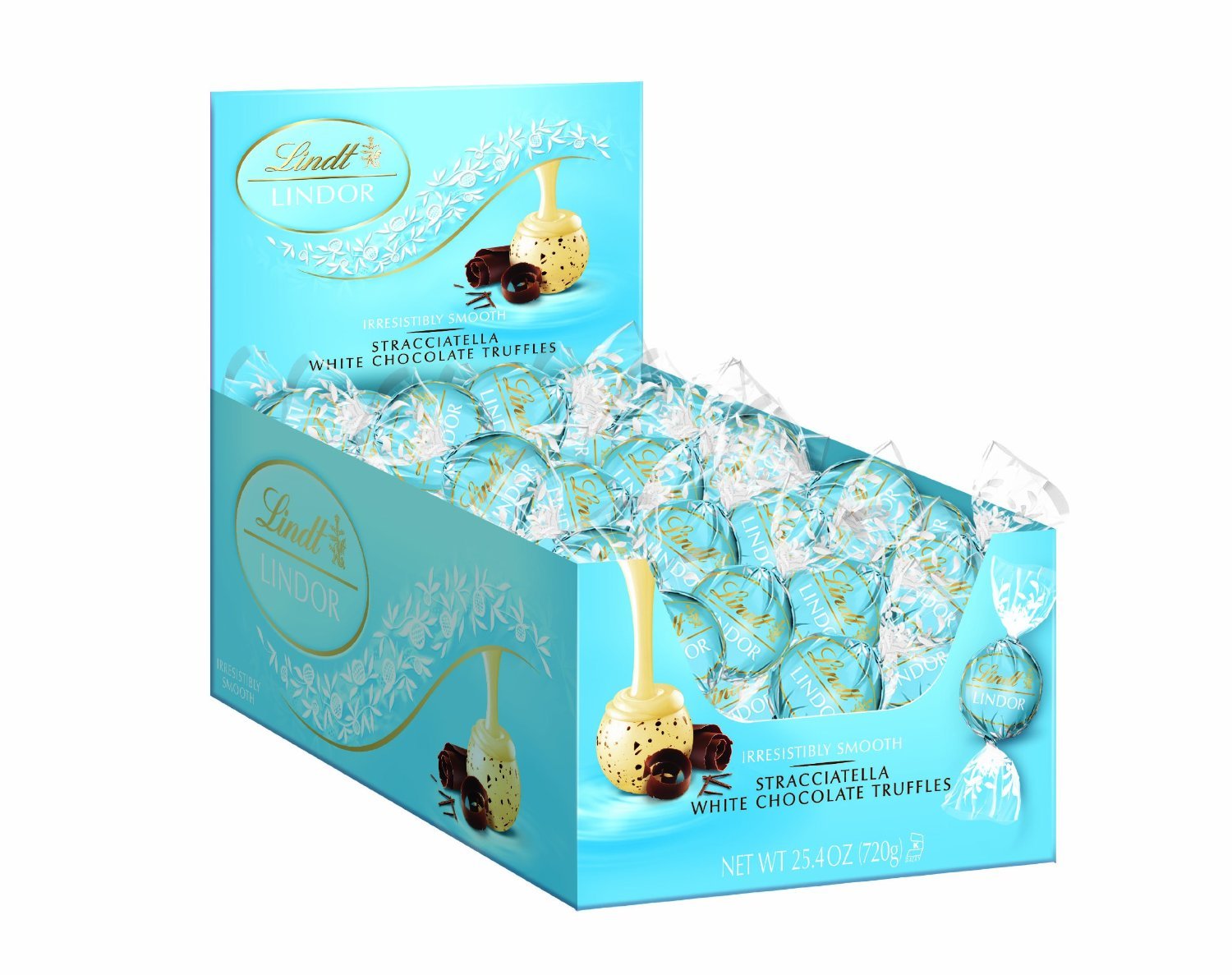 Lindt Lindor Stracciatella White Chocolate Truffles (60 Pieces) at