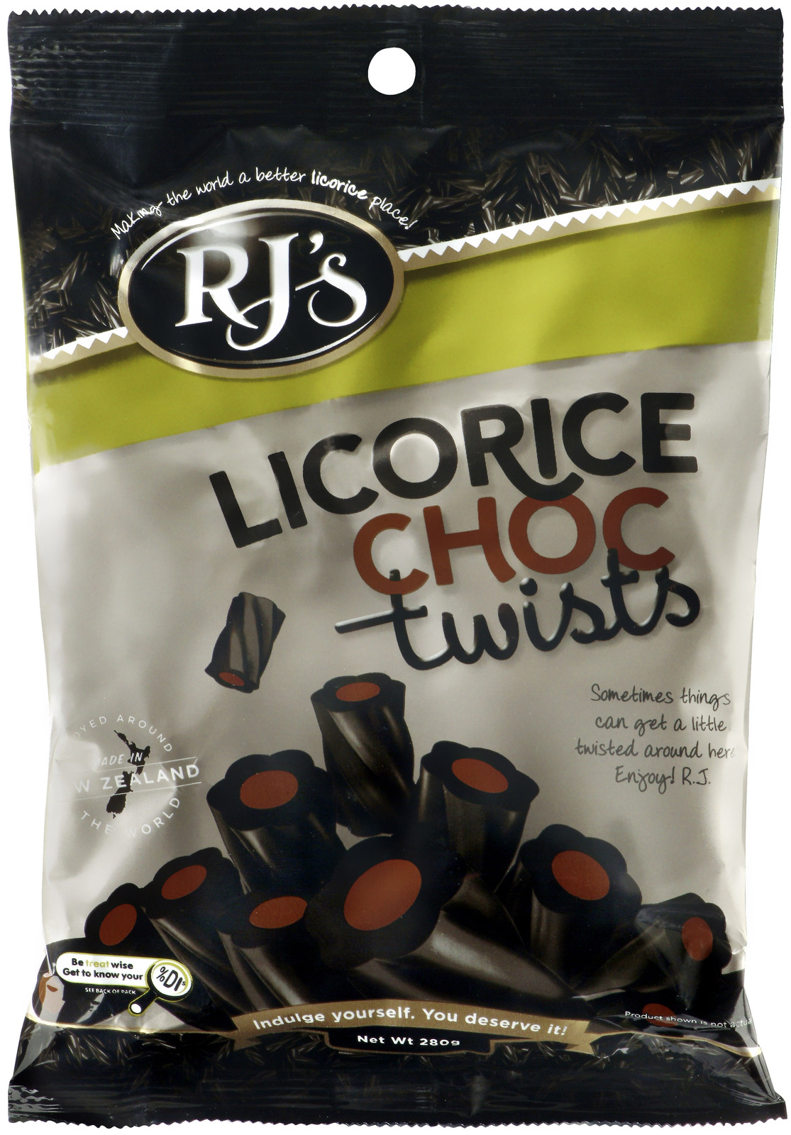 RJ's Licorice Choc Twists at Mighty Ape NZ