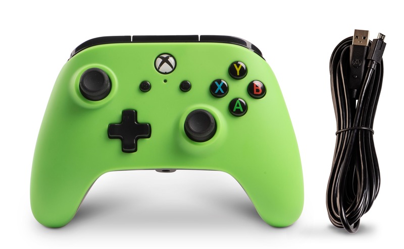 Xbox One Enhanced Wired Controller - Green for Xbox One image