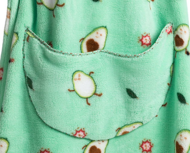 Printed Wearable Couch Blanket Extra Long Avocado at Mighty Ape NZ