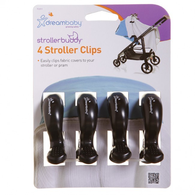 Strollerbuddy® Stroller Clips - Black (4 Pack) image