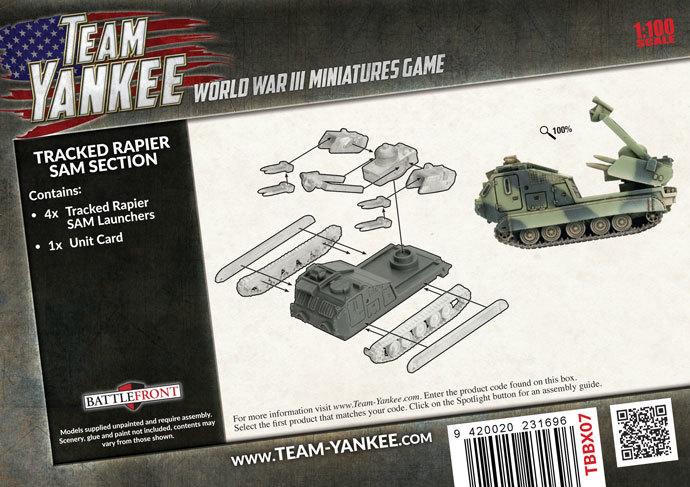 Flames of War: Team Yankee - Tracked Rapier SAM Section