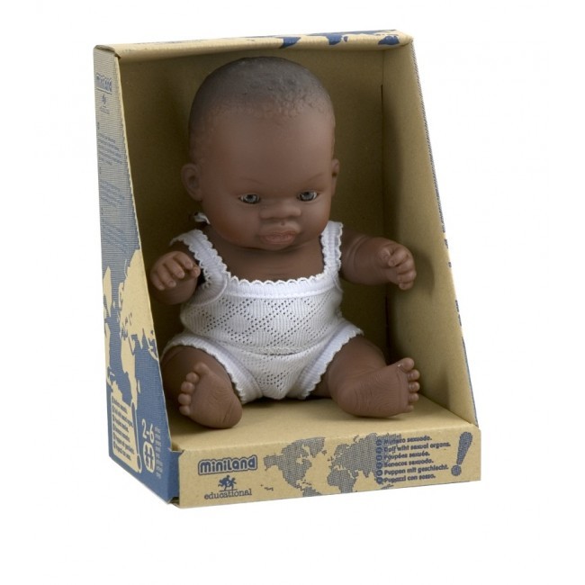 Miniland: Anatomically Correct Baby Doll - African Girl (38cm) image